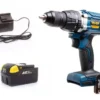 Batteridrill med slag20V med batteri og lader
