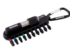 Kraft bitssett med belteklips11 deler med bitsholder